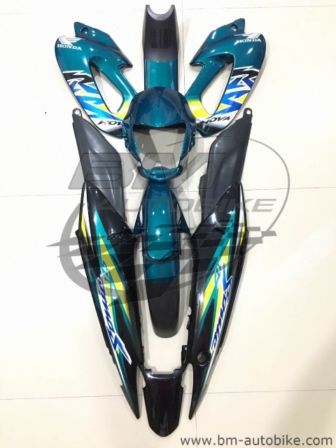 ชุดสี SONICเก่า 2000 สีเขียว127/ดำ 4 กก.