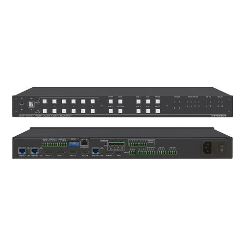KRAMER VS-622DT All–in–One Presentation System with 6x2 4K60 4:2:0 HDMI/HDBaseT Matrix Switching
