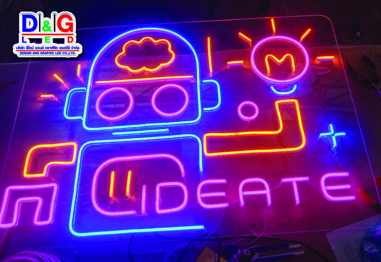 ป้ายไฟนีออนเฟล็กซ์งานRobot