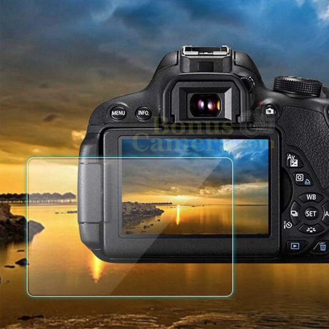GSP-200Dกระจกกันรอยจอ LCD Canon EOS RP,200D,200D II,250D,Kiss X9,X10,SL2,SL3 LCD Screen Protector