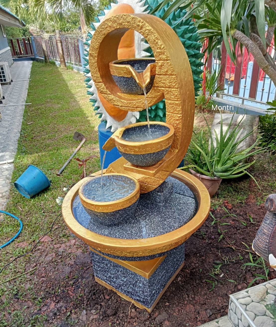 น้ำล้นโมเดิร์น เลข 9 มงคล น้ำพุแต่งสวน ฮวงจุ้ยน้ำพุ น้ำล้นเลข9 ชุดน้ำตกแต่งสวน น้ำล้นแต่งสวน น้ำตกตั้งพื้น