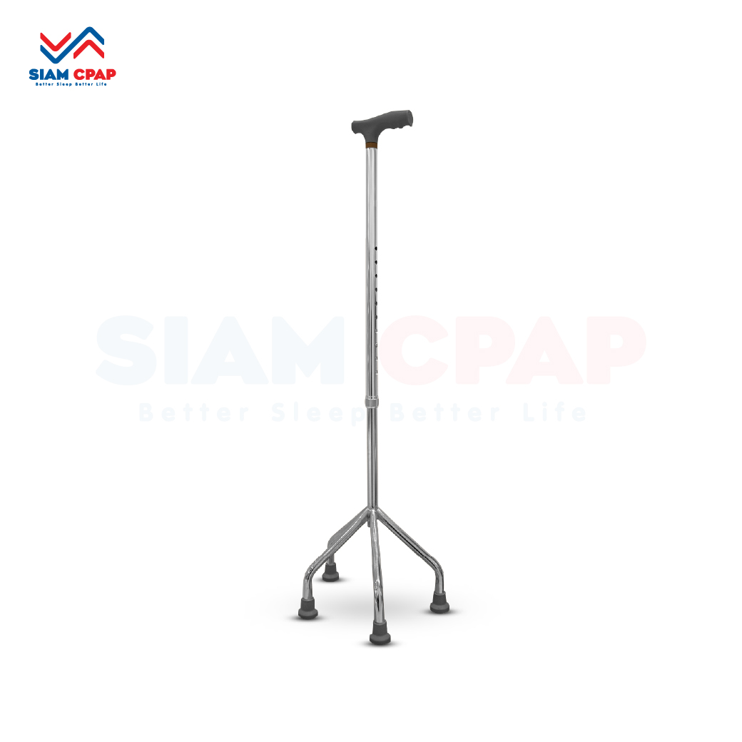 ไม้เท้าอลูมิเนียม 4 ขา (แบบหัวค้อน Four Point Cane)