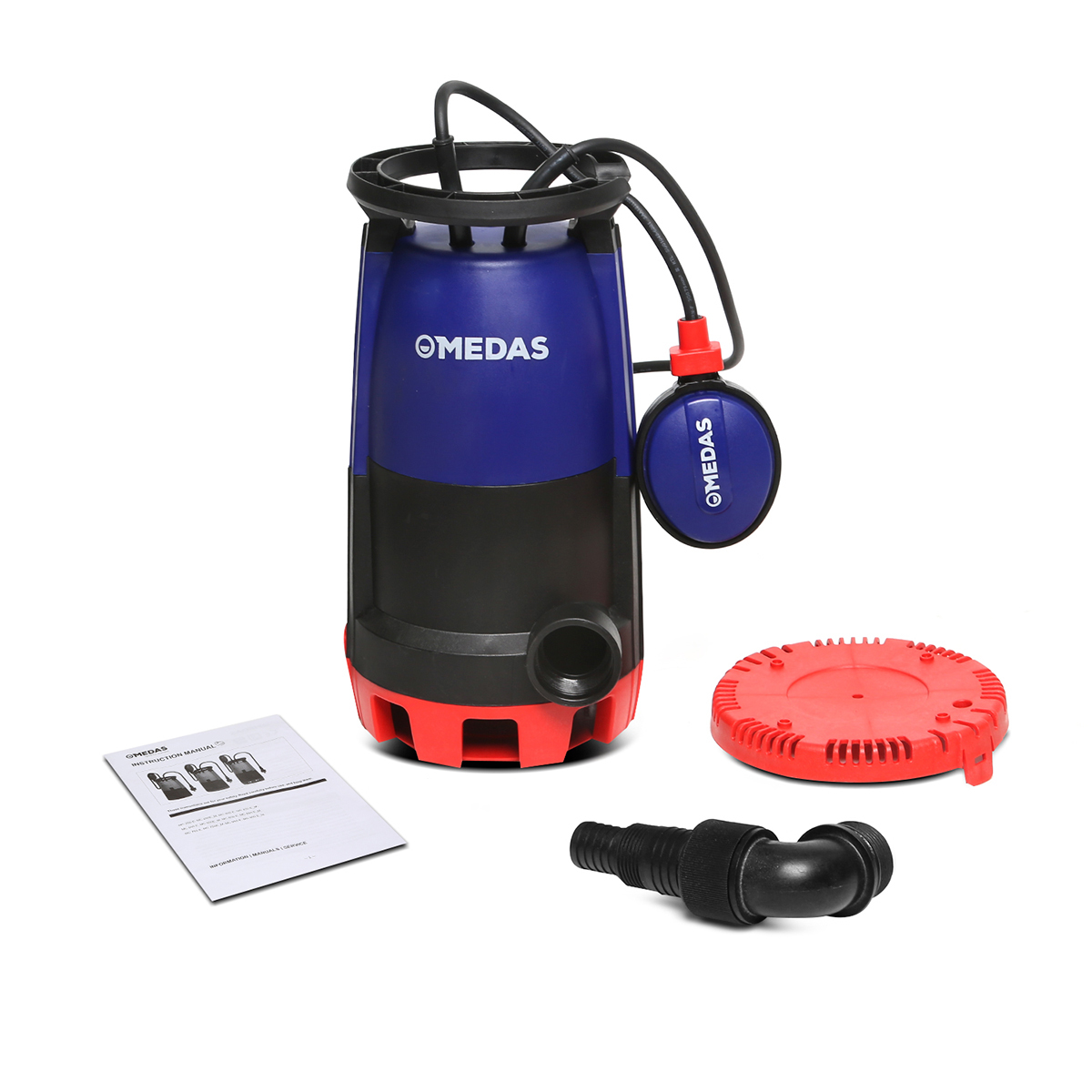 MEDAS ปั๊มแช่, ปั๊มจุ่มน้ำเสียและน้ำดี รุ่นMC500E กำลังไฟฟ้า 500 W ขนาดท่อ G1-¼ นิ้ว ( ใช้งานได้ถึง 3 แบบ ) SKU-00033