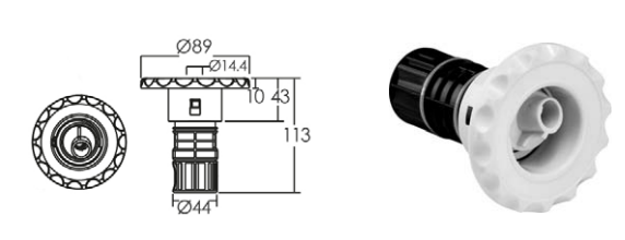 หัวเจท Face (Swirl Jet) EM0028