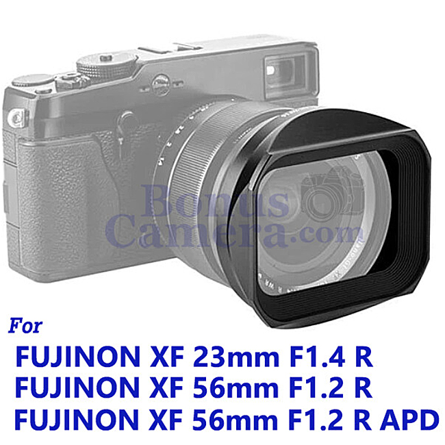 LH-JXF23 ฮู้ดฟูจิ+ฝาปิดแบบเหลี่ยม for Fujinon XF 23mm F1.4 R,56mm F1.2 R,56mm F1.2 R APD FujiFilm Lens Hood