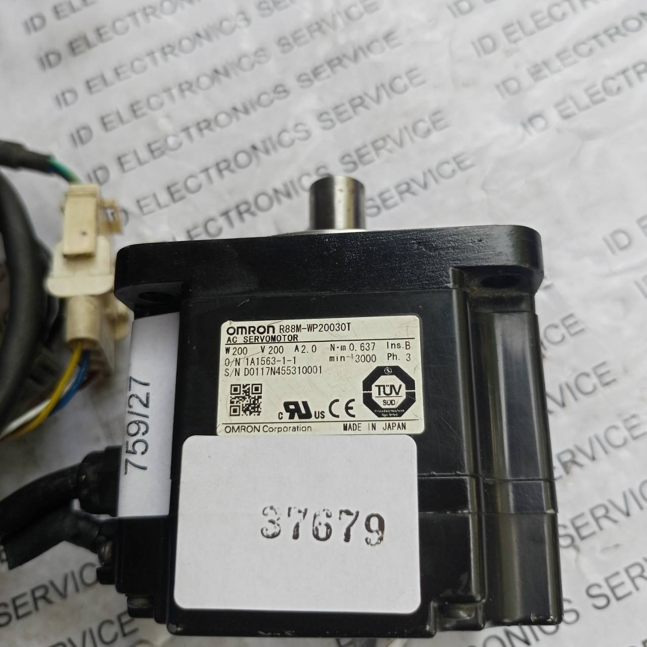 จำหน่าย ซ่อม SERVO MOTOR OMRON R88M-WP20030T