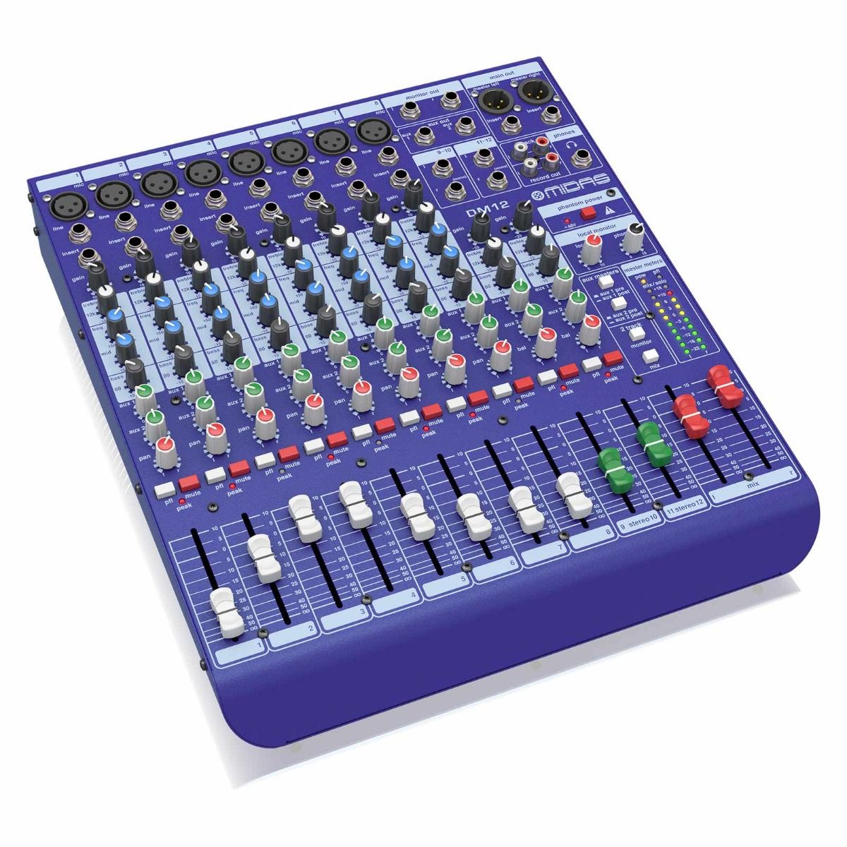 MIDAS DM12 Analogue Live and Studio Mixer 12 Input