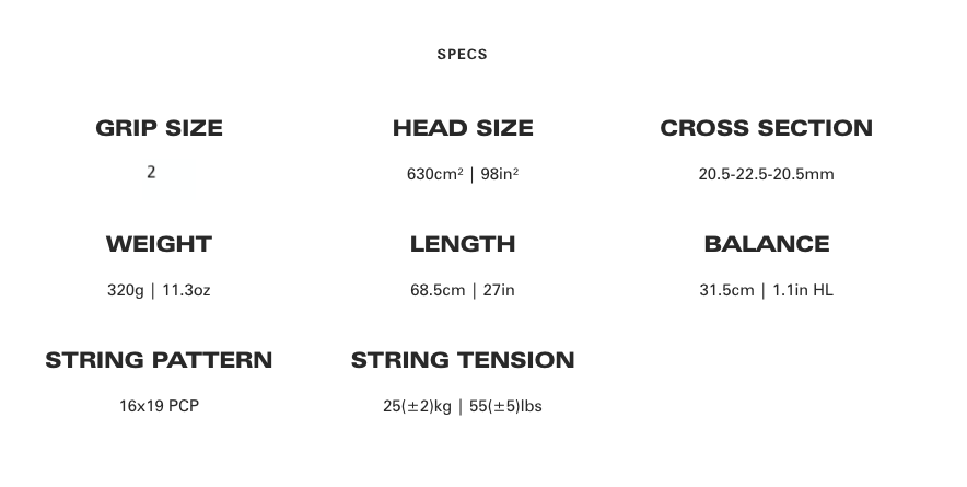 VÖSTRA V10 320g ไม้เทนนิส VOLKL