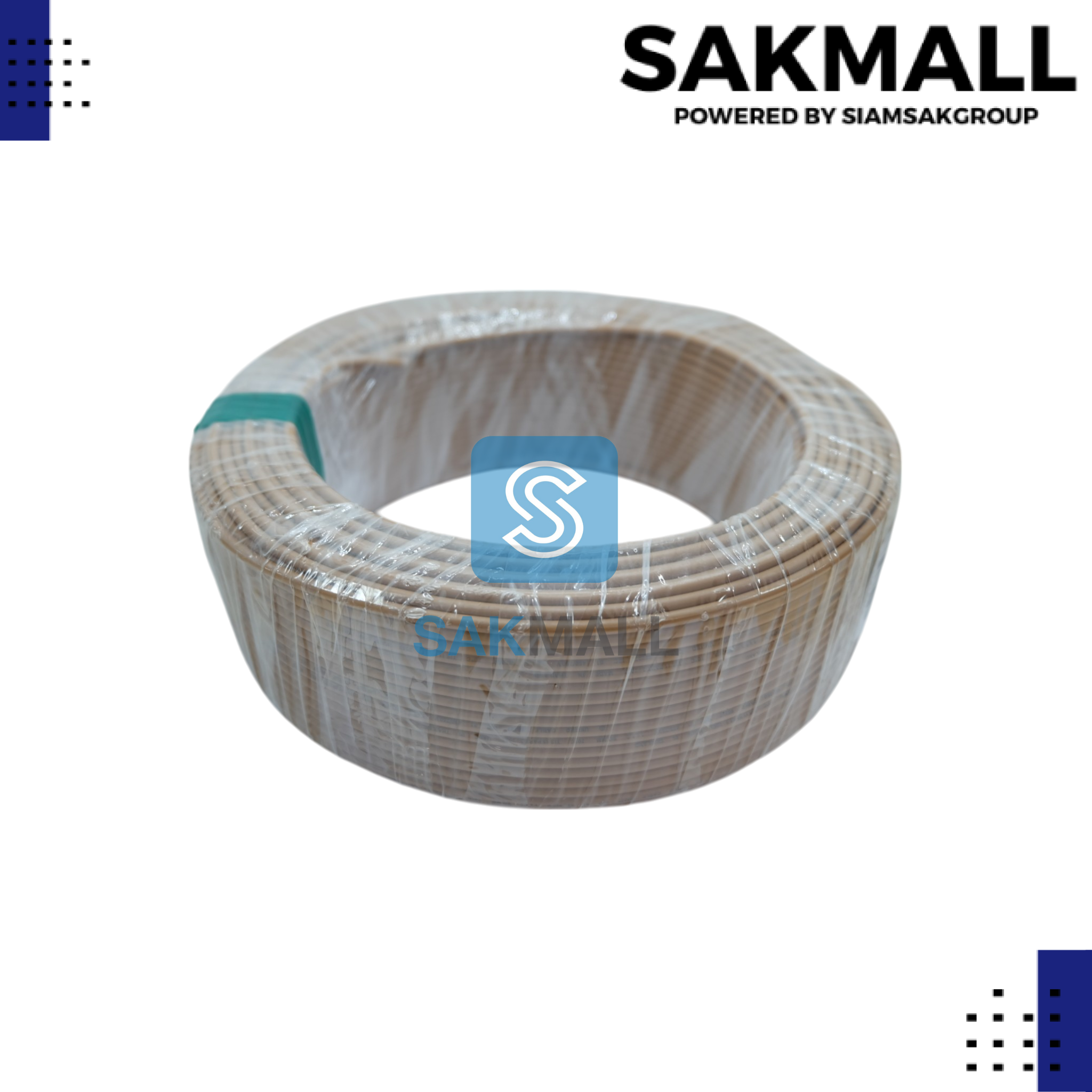 สายไฟ IEC01 THW 1 x 1.5mm. สีน้ำตาล ยูไนเต็ด (ยาว90เมตร)
