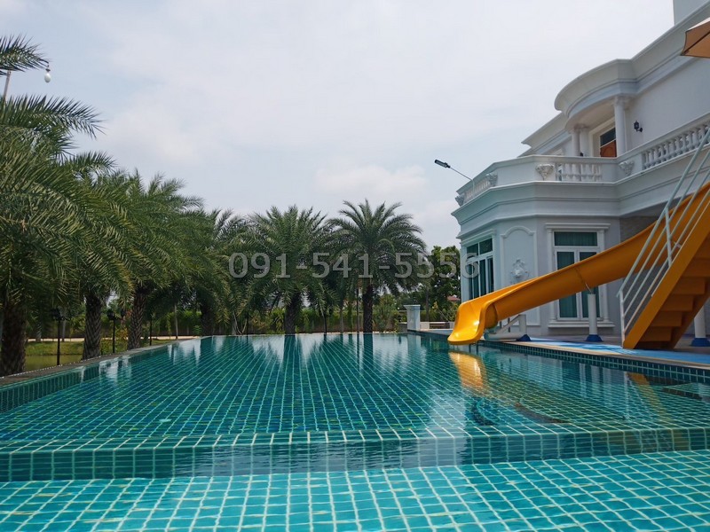 ขายบ้านหลังใหญ่ พร้อมโรงงาน ประชาอุทิศ 76 ตกแต่งหรูหรา มีสระว่ายน้ำขนาดใหญ่ เนื้อที่ 13 ไร่กว่า 5 ห้องนอน มีห้องน้ำในตัว