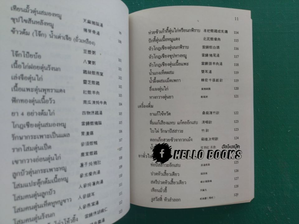 คู่มือ สมุนไพร ตำรายาจีน อาหารเครื่องดื่ม