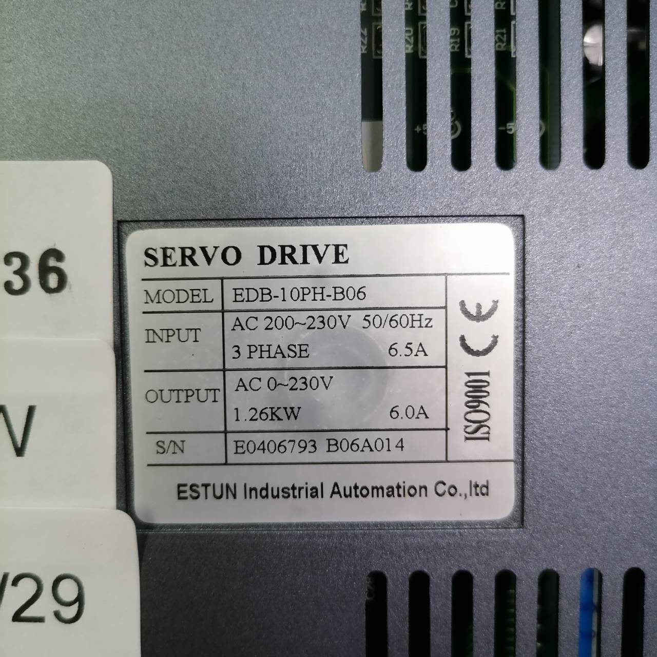 SERVO DRIVE " ESTUN " MODEL : EDB-10PH-B06