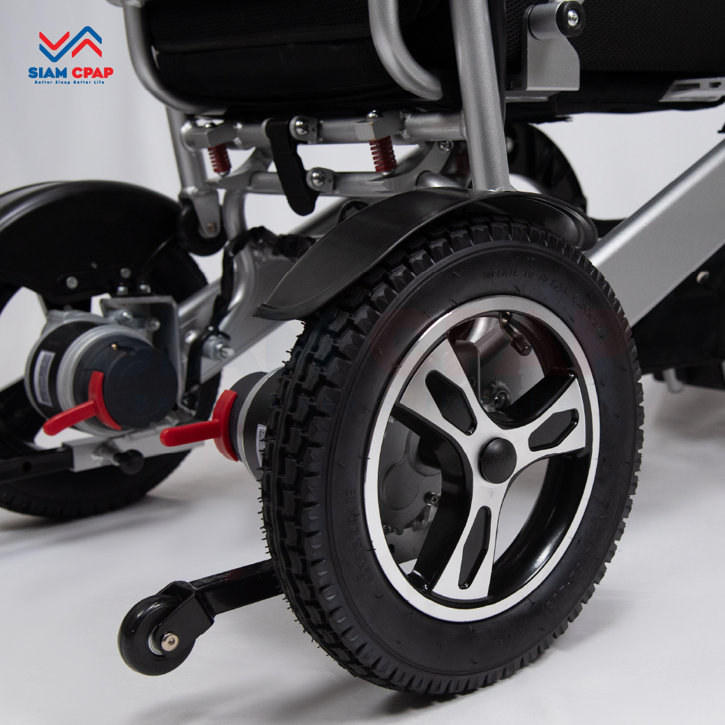 รถเข็นไฟฟ้า แบบพับได้ แบตเตอรี่ลิเธียม รับประกัน 1 ปี