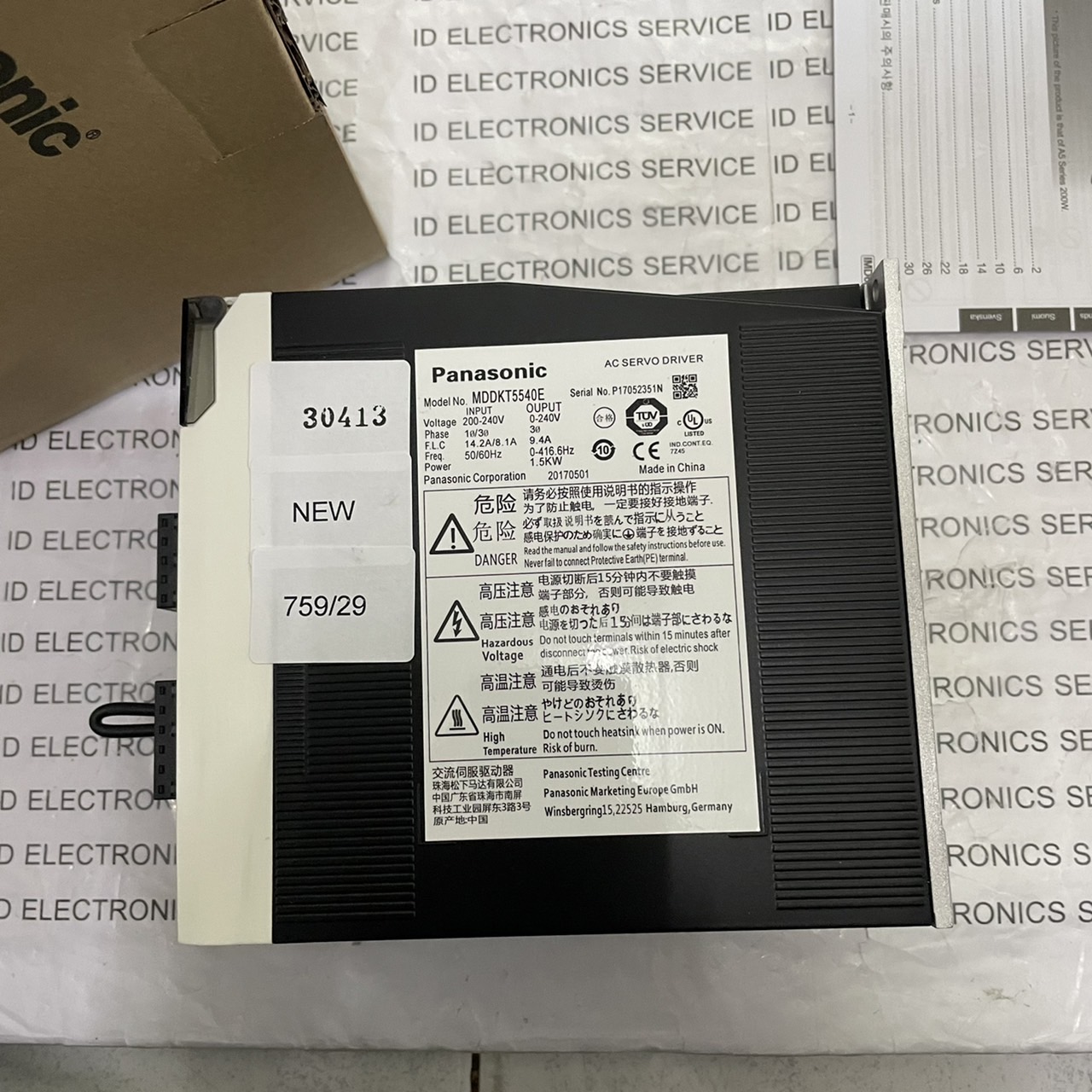 SERVO DRIVE " PANASONIC " MODEL : MDDKT5540E