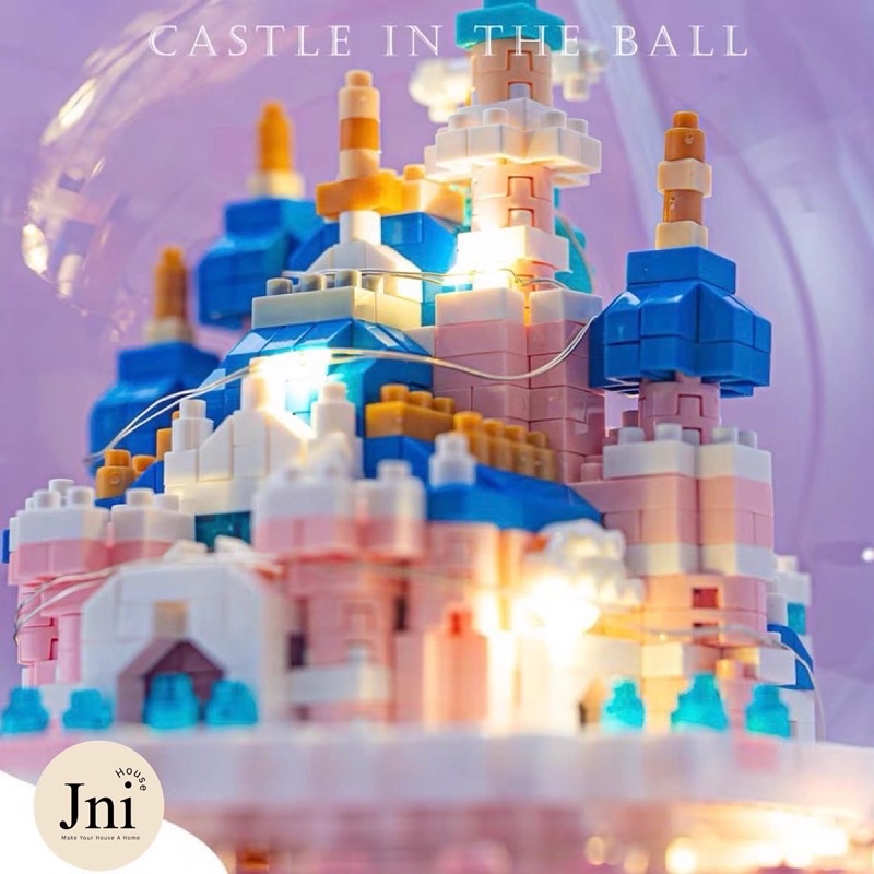 [พร้อมส่ง] Jnihouse : Wonderland brick ,ตัวต่อปราสาทพาสเทล (Castle bricks)