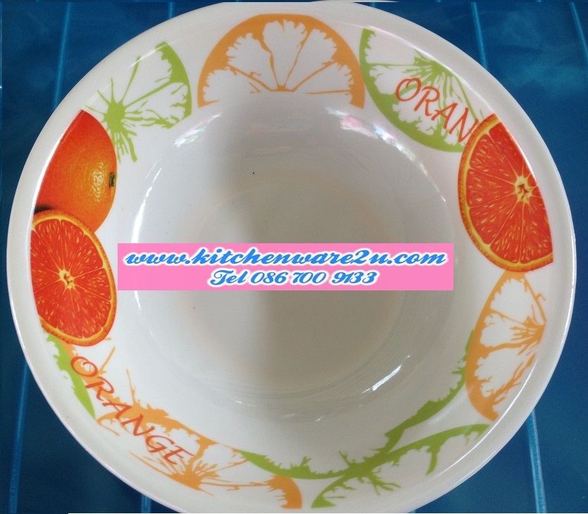 P07861 ชามเมลามีน 8 นิ้ว หนา หลากหลายลาย ราคาส่งต่อ 1 โหล: 12 ใบ