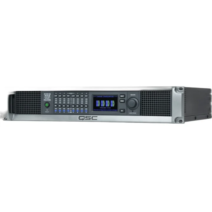 QSC CX-Q 4K8 เครื่องขยายเสียงระบบเน็ตเวิร์ค 8X500 วัตต์