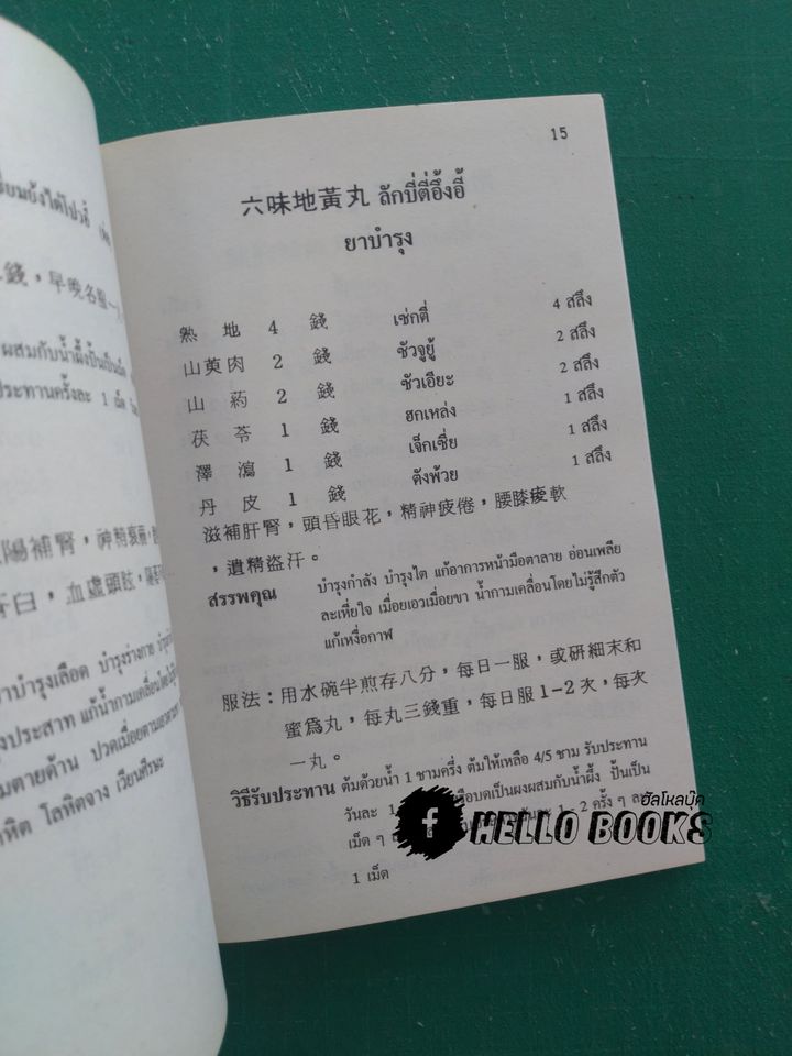 คู่มือ สมุนไพร ตำรายาจีน อาหารเครื่องดื่ม