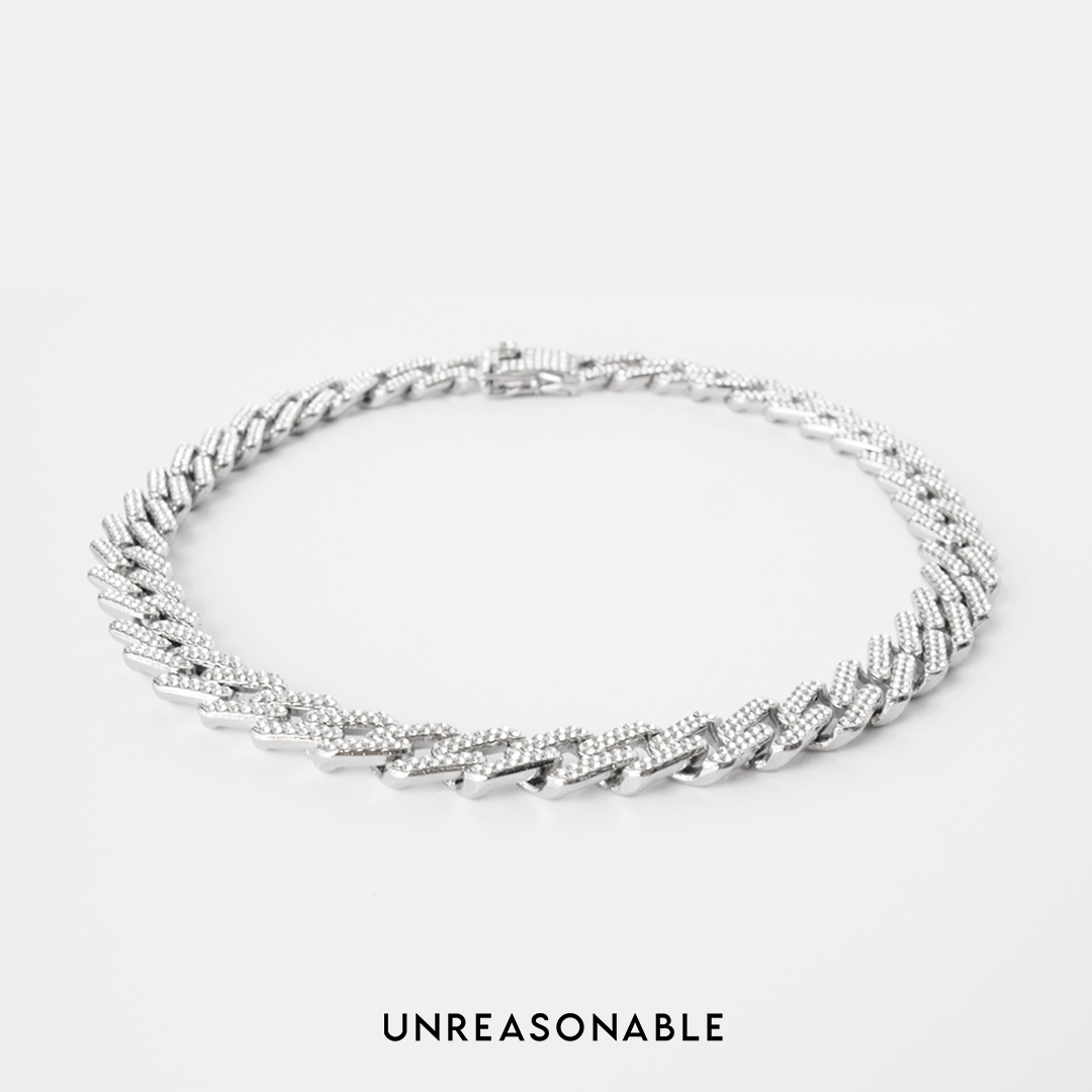 สร้อยคอ Rhinestone Stone ยาว 18 นิ้ว UA0895-01 Unreasonable Accessories