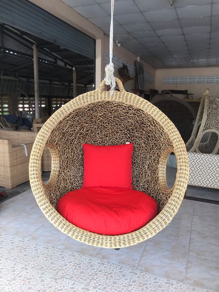 โซฟากลมหวายเทียม