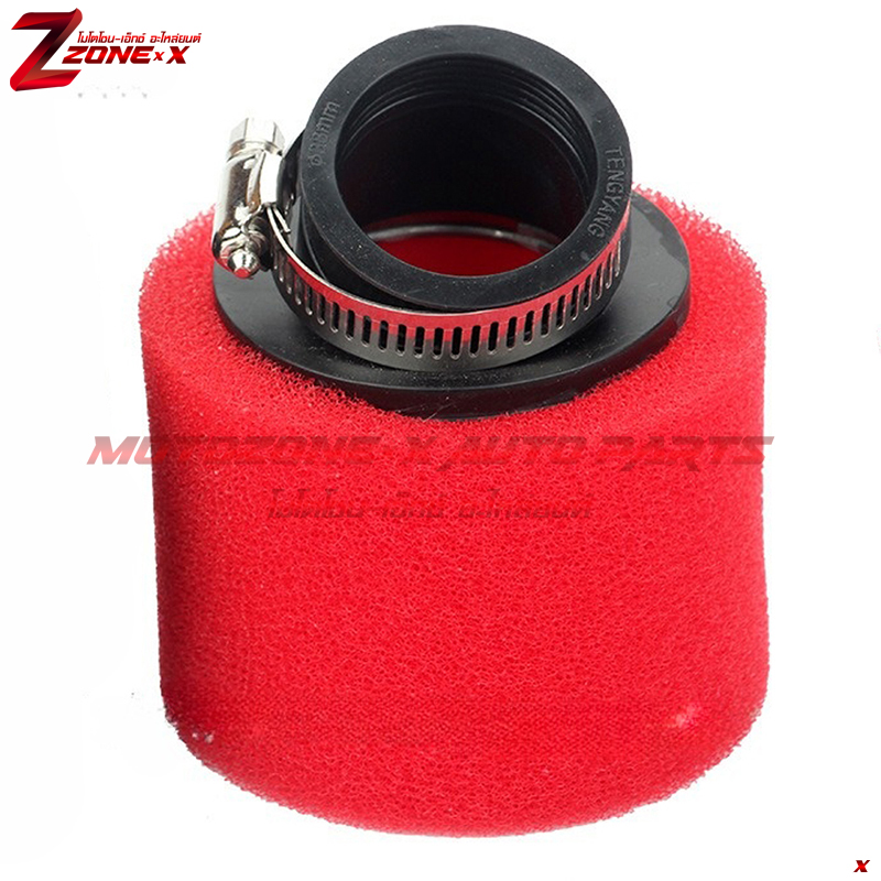กรองอากาศ ฟองน้ำกรองอากาศ สีแดง universal fits for most motorcycle air filter with 35/38/40/42/45/48mm engine inlet. MOTOZONE-X(โมโตโซน-เอ็กซ์) อะไหล่/Part