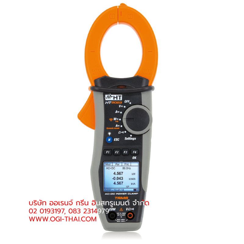 HT9023 1500VDC TRMS AC/DC CLAMP-ON POWER CLAMP-ON POWER QUALITY ANALYZER