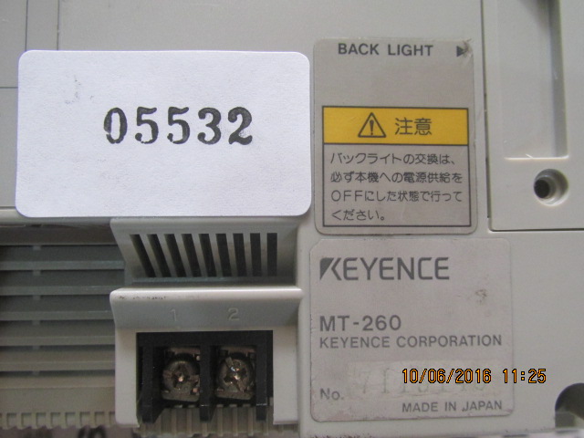 LCD TOUCH SCREEN " KEYENCE " MODEL : MT-260