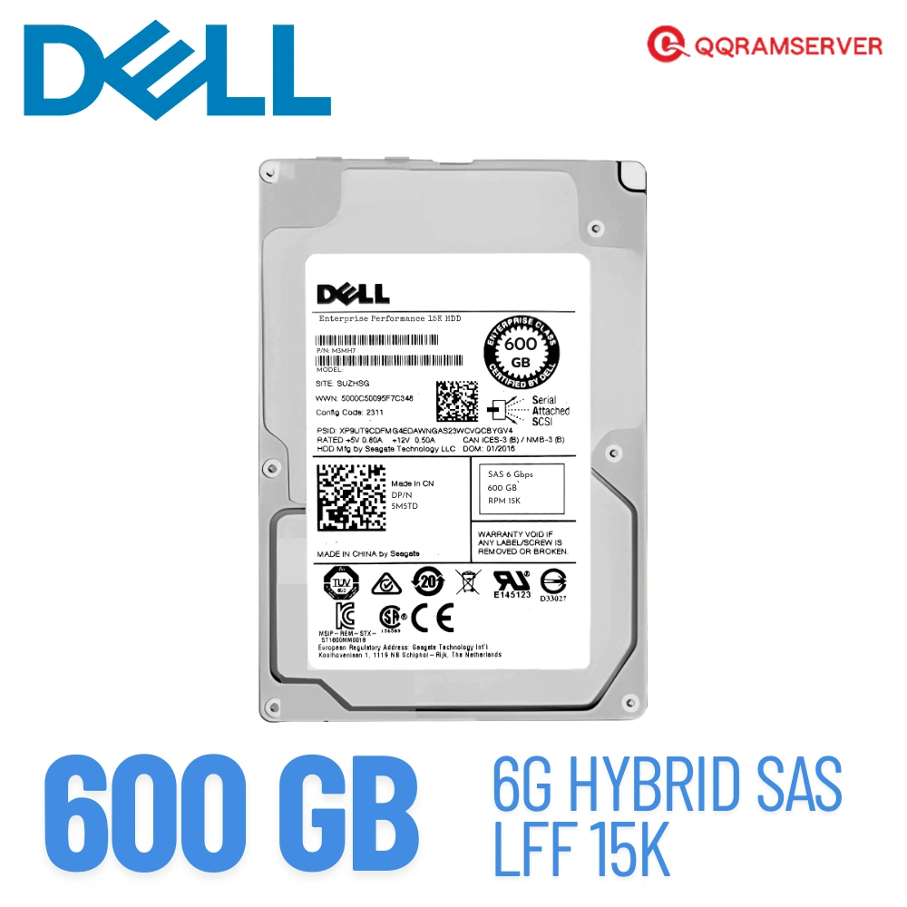 HDD Server Dell R230 600GB Hybrid SAS 6Gb 15K 3.5"