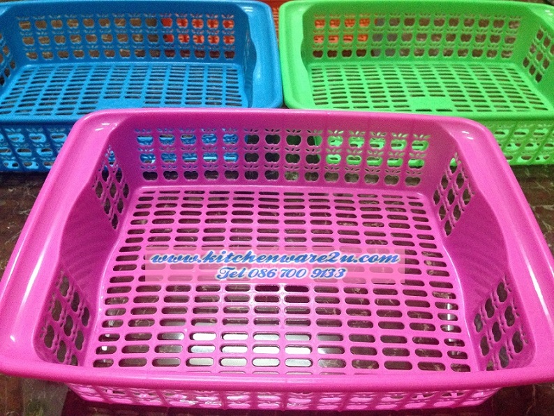 P07708 ตะแกรงเหลี่ยมสีหวาน (22*32*7.5 cm) 7021 ราคาส่งต่อ 16 โหล: 192 ใบ:เฉลี่ย 110 บาท ต่อโหล