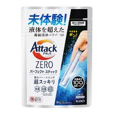 ผงซักฟอกชนิดแท่ง กำจัดกลิ่น และป้องกันเชื้อแบคทีเรีย Kao Attack Zero Perfect Stick 7 pcs