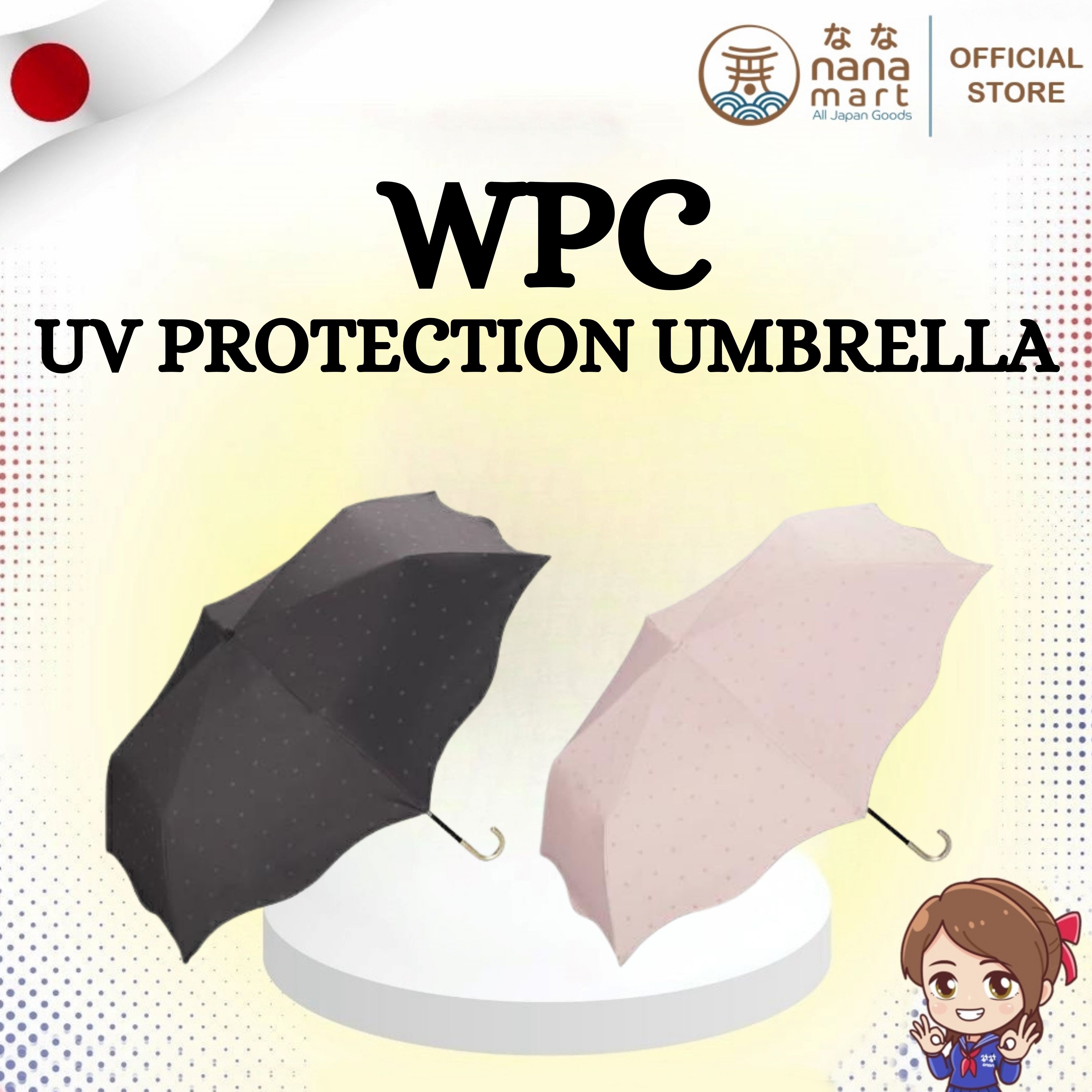 ✨ ร่ม Wpc. UV Protection Heart Mellow Umbrella - Stylish Compact Versions for Women ✨