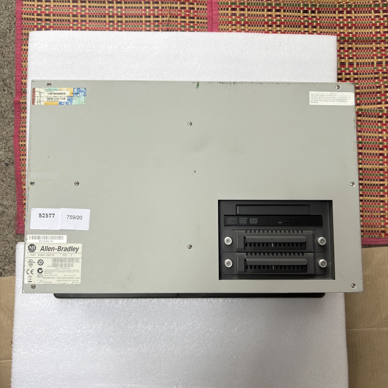 LCD TOUCH SCREEN " ALLEN-BRADLEY " MODEL : 6180P-15BPXP