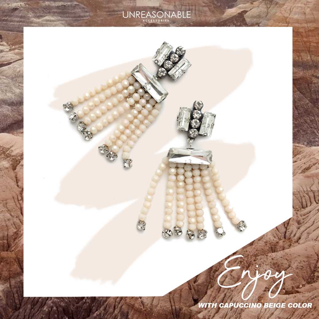 ต่างหู ต่างหูคลิป ต่างหูก้านเงินแท้ น้ำหนักเบา สวยใส่สบาย UA0548-03 Unreasonable Accessories