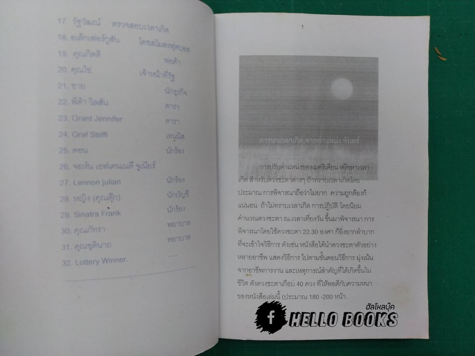 การหาเวลาเกิดจากตำแหน่งจันทร์