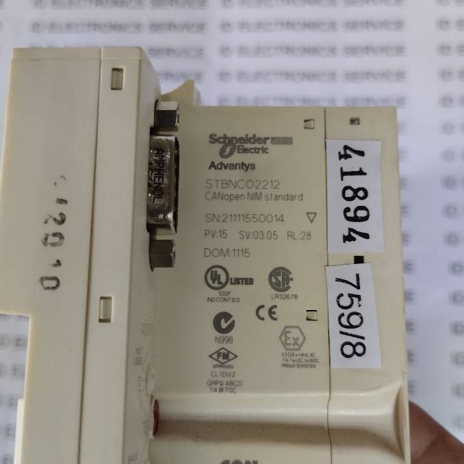 PLC " SCHNEIDER " MODEL : STBNCO2212