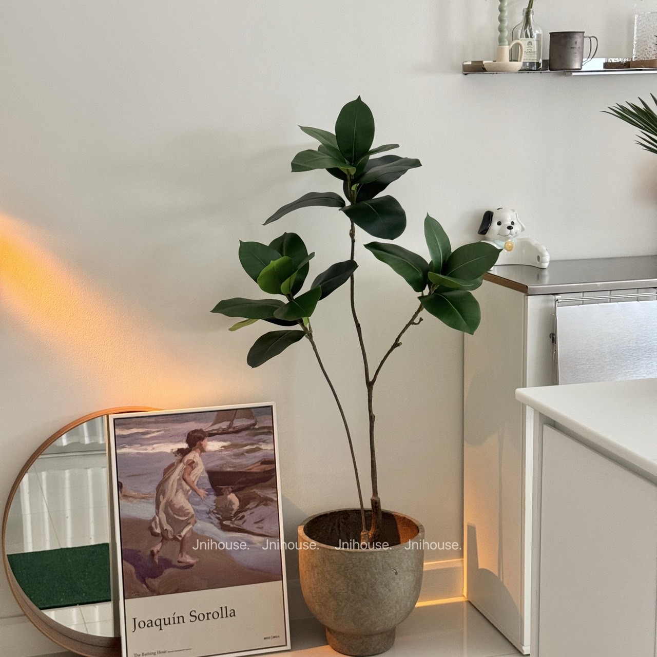 [พร้อมส่ง] Jnihouse : ต้นยางอินเดียประดิษฐ์ ขนาดสูง 110 cm (Tree)