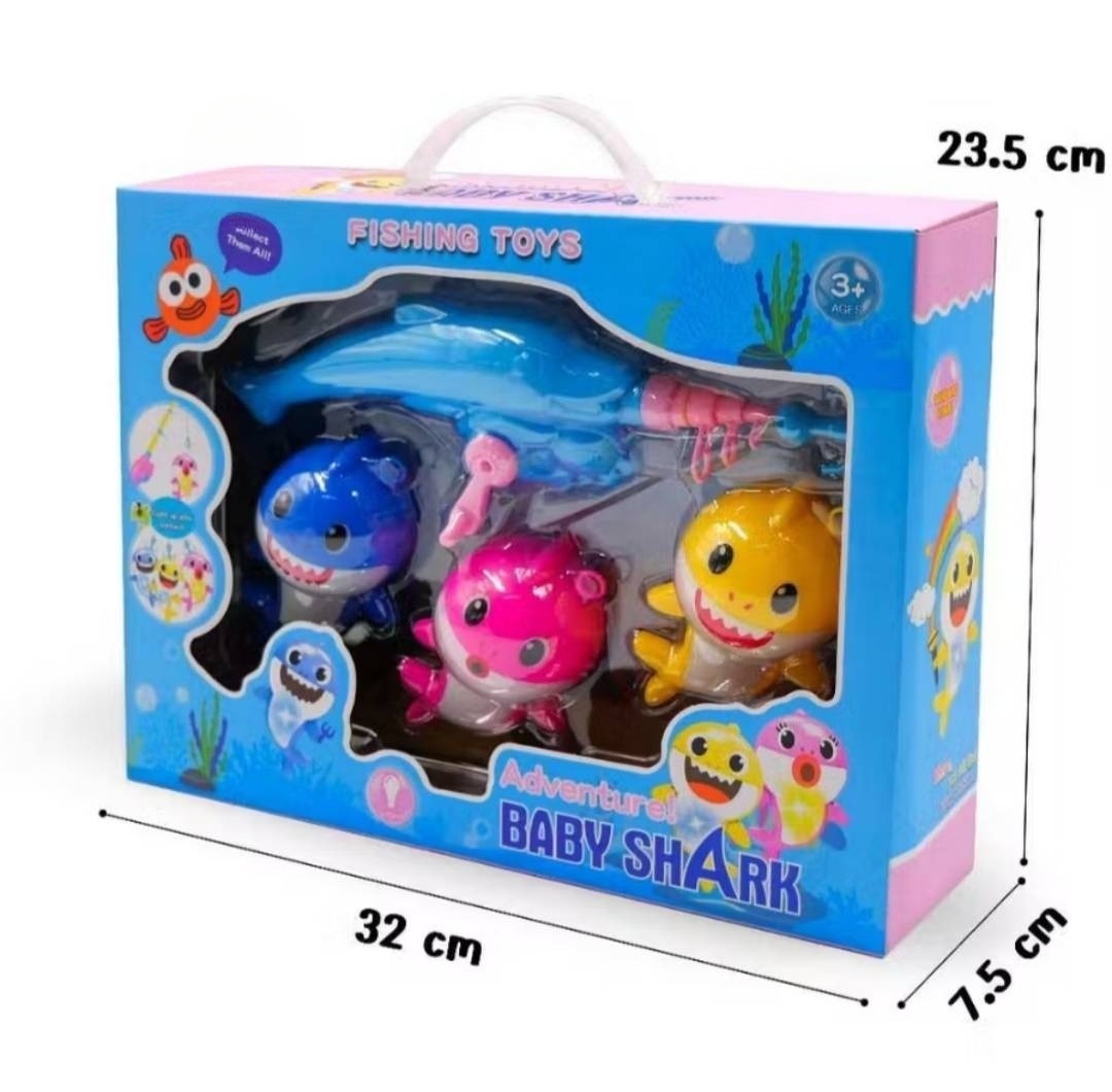 ของเล่นตกปลา เบบี้ชาร์ค ของเล่นตกปลาแม่เหล็ก ฉลามเบบี้ชาร์ค น่ารัก พร้อมจัดส่ง