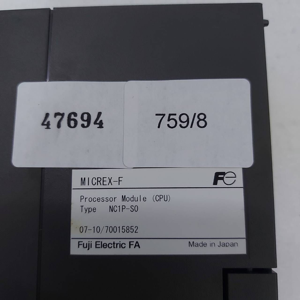 PLC " FUJI " MODEL : NC1P-S0