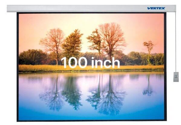 Vertex Motorized Screen ขนาด 100 นิ้ว (4:3)