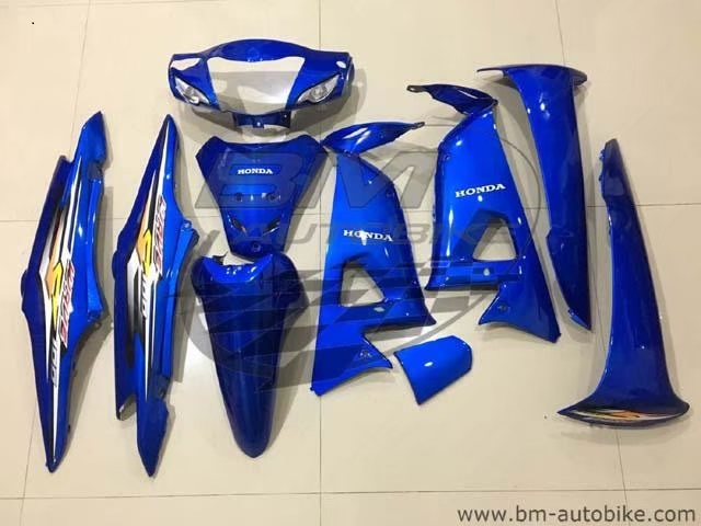 ชุดสี WAVE100S 2005 U BOX ทั้งคัน 10ชิ้น สีน้ำเงิน325ล้วน 4 กก.