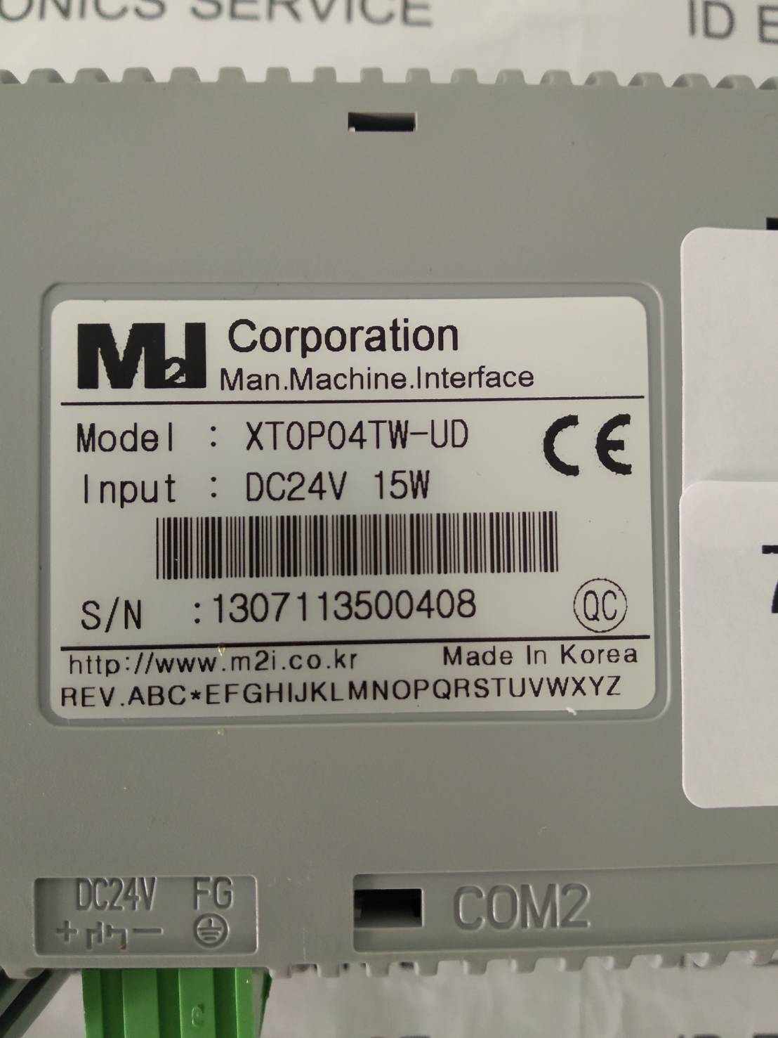 LCD TOUCH SCREEN " M2I " MODEL : XTOP04TW-UD