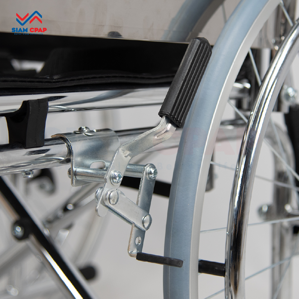 รถเข็นแมนนวล รุ่นพนักพิงสูง ปรับเอนนอน ปรับเหยียดขา ( Strong Manual High Back ) รับประกัน 1 ปี