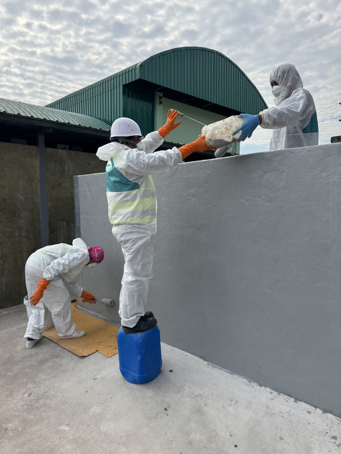งานหุ้ม FRP ไฟเบอร์กลาส Fiber Reinforced Plastice