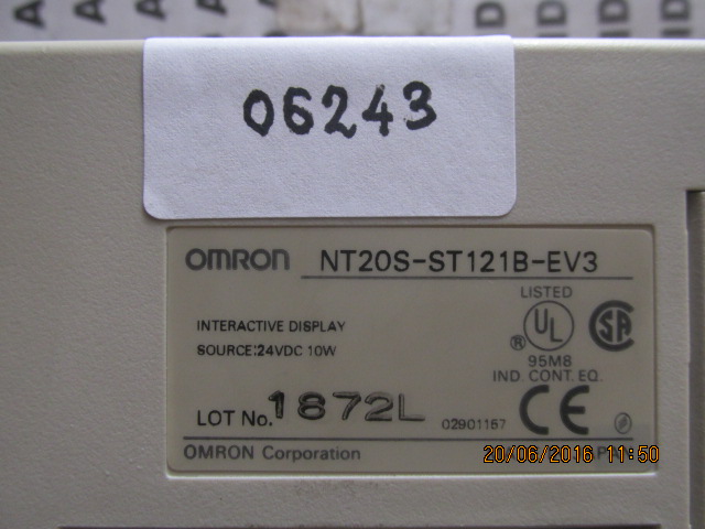 LCD TOUCH SCREEN " OMRON " MODEL : NT20S-ST121B-EV3