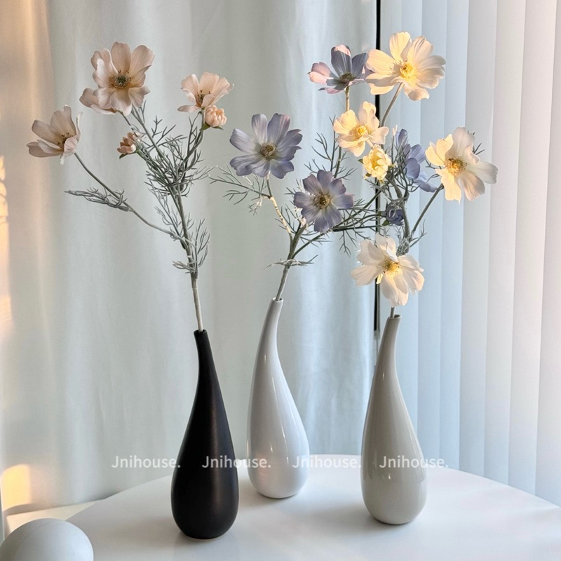 [พร้อมส่ง] Jnihouse : แจกันเซรามิก (ทรงโค้ง) แจกันดอกไม้