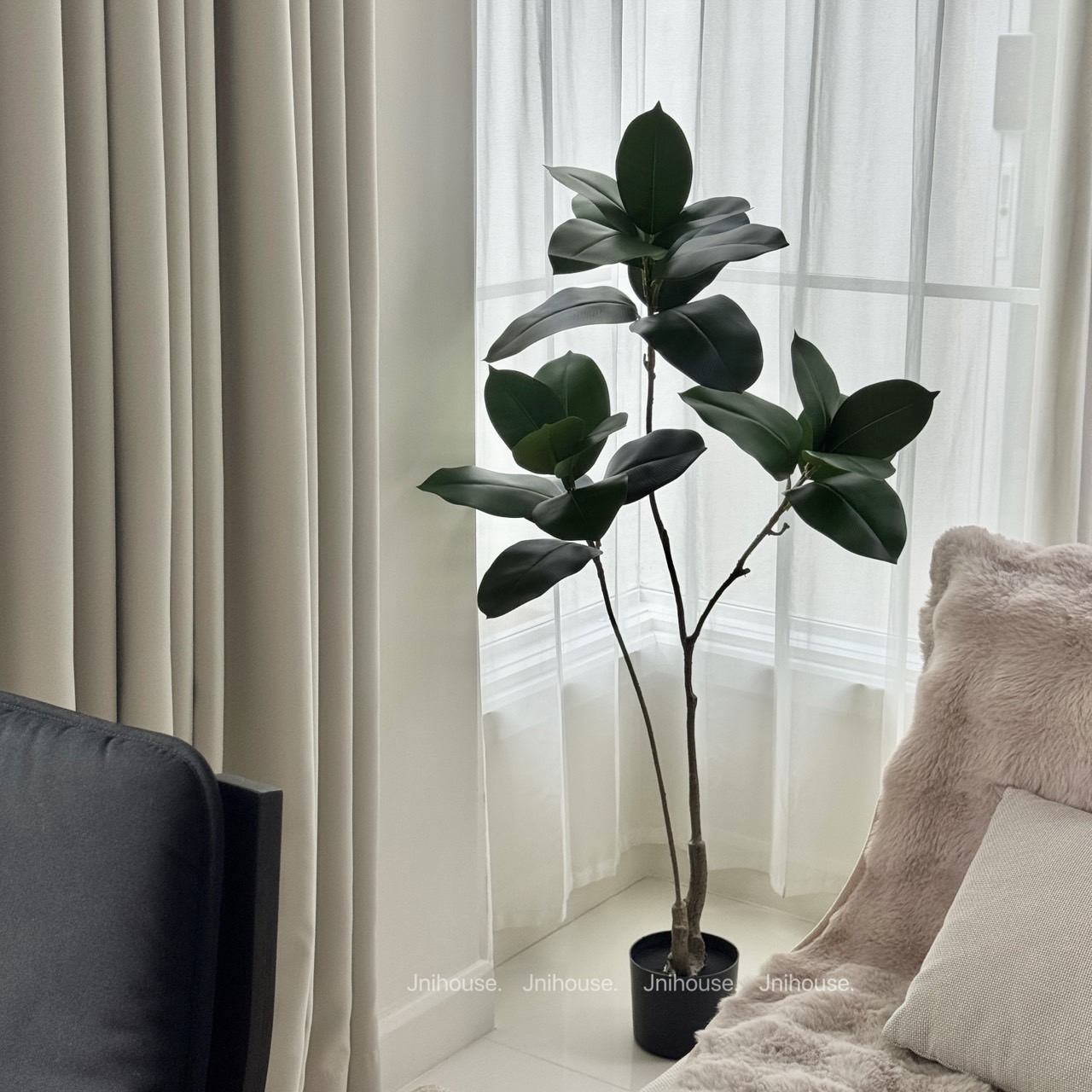 [พร้อมส่ง] Jnihouse : ต้นยางอินเดียประดิษฐ์ ขนาดสูง 110 cm (Tree)