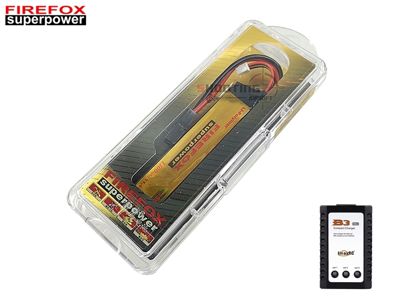 Set แบตลิโพ Firefox 15c 1100mAh 11.1v พร้อมเครื่องชาร์จ B3