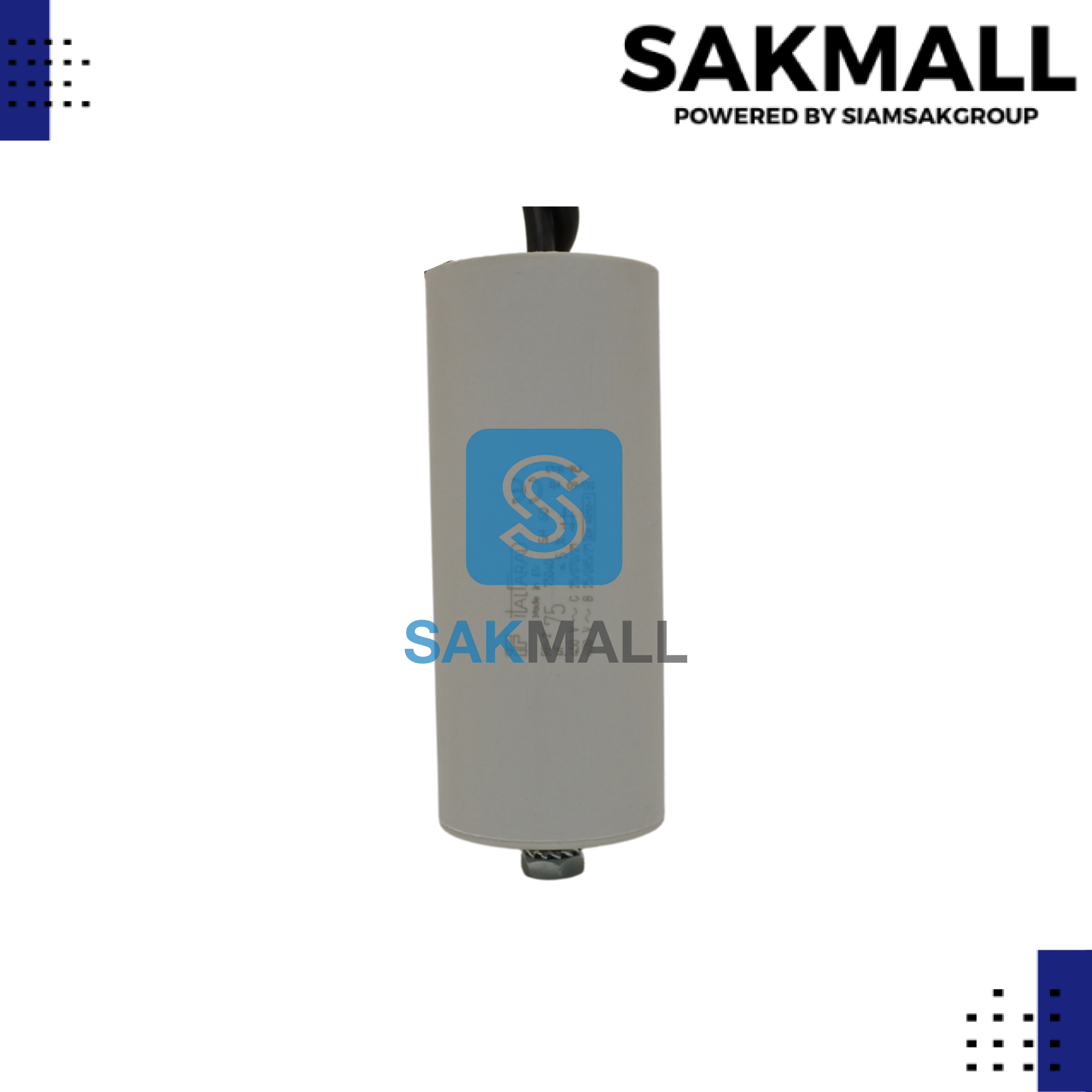 คอนเดนเซอร์ Italfarad สาย 75 uf 450 v. run