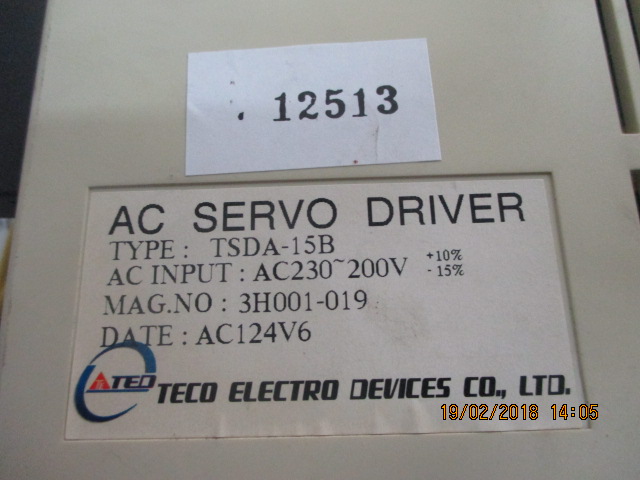 SERVO DRIVE " TECO " MODEL : TSDA-15B