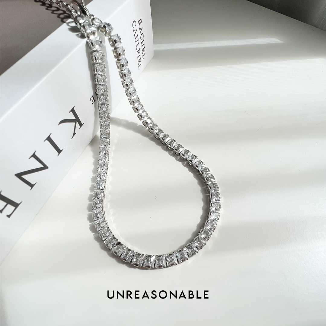 สร้อยคอเพชร CZ ความยาว 11 นิ้ว สวยใส่สบาย Necklace CZ UA0824-01 Unreasonable Accessories